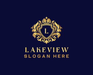 Shield Luxury Crown logo design