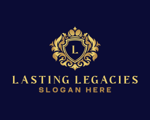 Shield Luxury Crown logo design