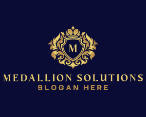 Shield Luxury Crown logo design