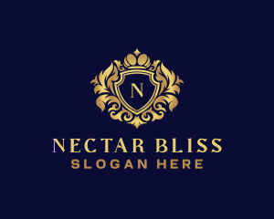 Shield Luxury Crown logo design