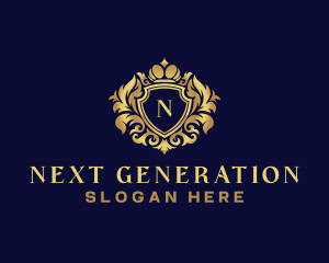 Shield Luxury Crown logo design