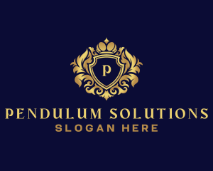 Shield Luxury Crown logo design