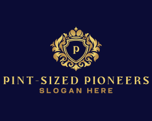 Shield Luxury Crown logo design