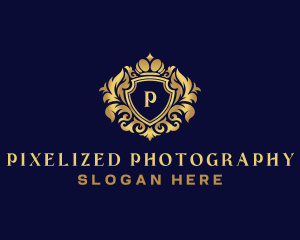 Shield Luxury Crown logo design