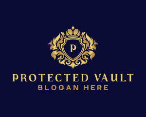 Shield Luxury Crown logo design