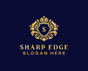 Shield Luxury Crown logo design