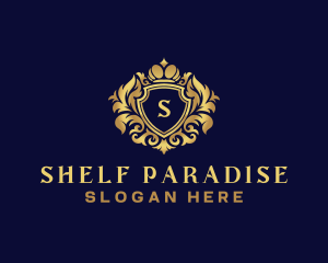 Shield Luxury Crown logo design