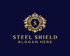 Shield Luxury Crown logo design