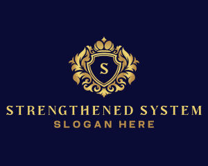 Shield Luxury Crown logo design