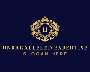 Shield Luxury Crown logo design