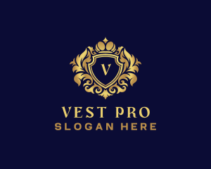 Shield Luxury Crown logo design