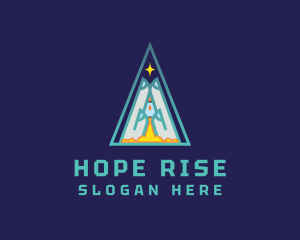Praying Hand Rocket logo