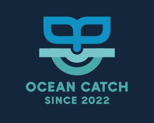 Ocean Fish Tail logo design