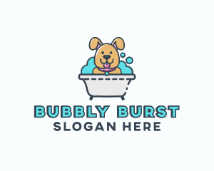 Dog Bubble Bath logo design