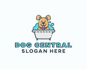 Dog Bubble Bath logo design