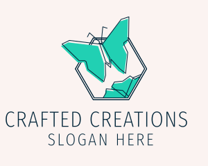 Geometric Butterfly Insect  logo design