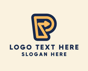 Logistics Letter P logo