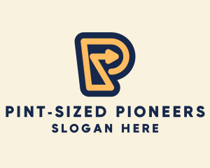 Logistics Letter P logo design