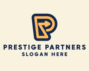 Logistics Letter P logo design