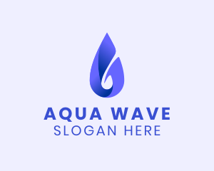 Spiral Water Droplet logo