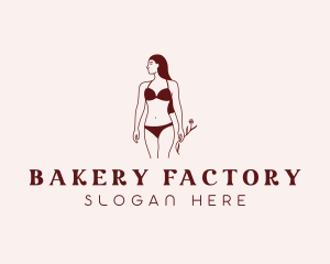 Fashion Bikini Model Logo