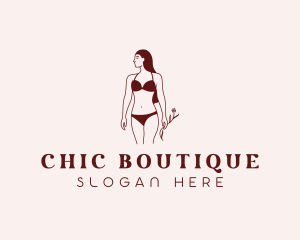 Fashion Bikini Model Logo