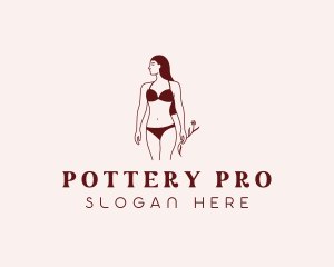 Fashion Bikini Model Logo