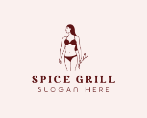 Fashion Bikini Model Logo