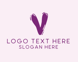 Letter - Liquid Soda Letter V logo design