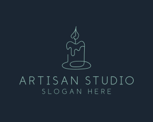 Candle Spa Decor logo design