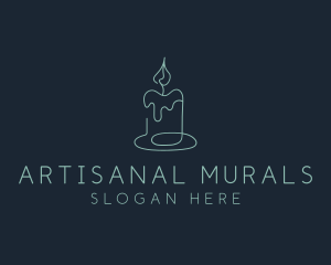 Candle Spa Decor logo design