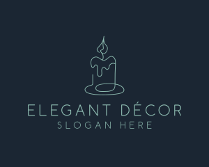 Candle Spa Decor logo design