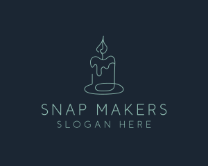 Candle Spa Decor logo design