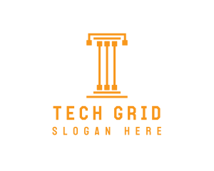 Tech Pillar T logo design