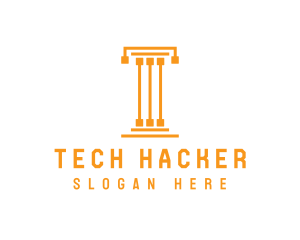 Tech Pillar T logo design