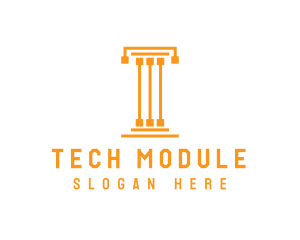 Tech Pillar T logo design