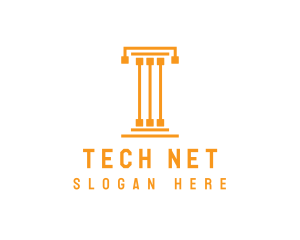 Tech Pillar T logo design