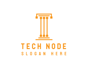 Tech Pillar T logo design