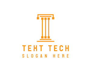 Tech Pillar T logo design