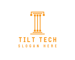 Tech Pillar T logo design