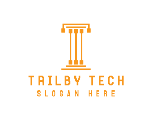 Tech Pillar T logo design