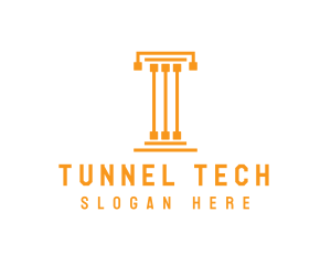 Tech Pillar T logo design