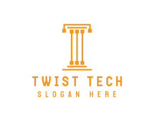 Tech Pillar T logo design