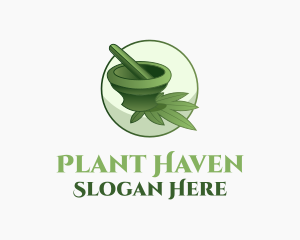 Marijuana Plant Product logo design