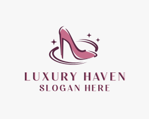 Stiletto High Heel logo design