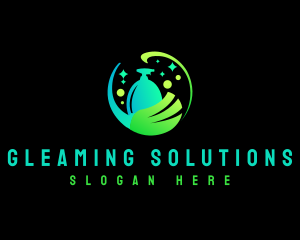 Broom Housekeeping Cleaning logo design