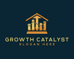 Graph Stocks Investment logo design