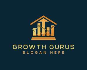 Graph Stocks Investment logo design