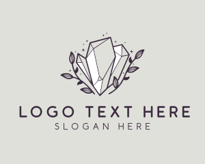 Luxe Premium Crystal Stone Logo