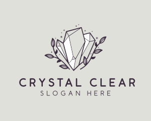 Luxe Premium Crystal Stone logo design